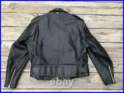 Vintage 1970s Schott Bros Perfecto 613 One Star Leather Motorcycle Jacket sz 46