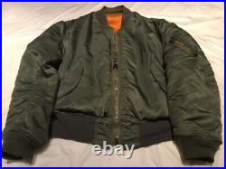 Vintage 1974 USAF Flight Jacket Type MA1 LARGE