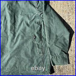 Vintage 1980s Faded Filson Forest Green Cloth Cruiser Jacket Size L Work Wear