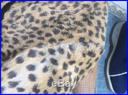 Vintage 1980s Faux Leopard Skin Print Teddy Boy Drape Jacket