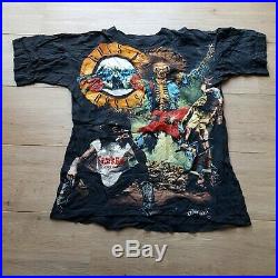 Vintage 1980s Guns N Roses Shirt M Metal Rock AC/DC Skid Row Motley Crue