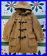 Vintage 1980s Hudson’s Bay Company Tan Wool Toggle Coat Parka Jacket Sz L