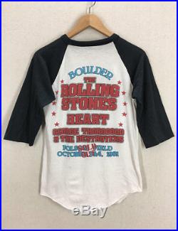 Vintage 1981 Rolling Stones Dragon Boulder Colorado Concert Tour Raglan T-Shirt
