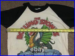 Vintage 1981 THE ROLLING STONES Dragon American Rock Concert Tour T SHIRT M Knit