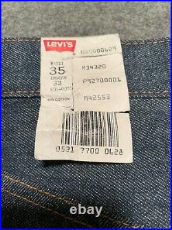Vintage 1984 Deadstock LEVI'S 501 Original Shrink To Fit Jeans 35W 33L Not LVC