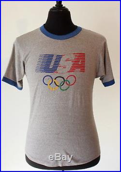 Vintage 1984 OLYMPICS levi’s T SHIRT small 80s olympic