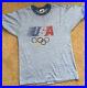 Vintage 1984 Olympics Logo Levis T-Shirt Mens Medium M Ringer USA 1980s 80s