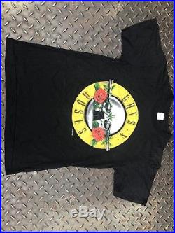Vintage 1987 Original Guns N Roses Tee Shirt Tour Concert L