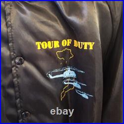 Vintage 1987 Tour Of Duty Vietnam War TV Series Procuction Jacket. Satin 52-54