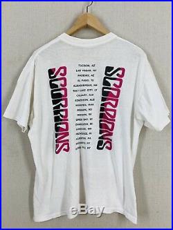 Vintage 1988 Scorpions Savage Amusement Naked Rock Concert Tour T-Shirt L/XL