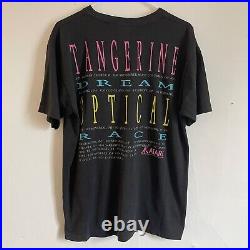 Vintage 1988 Tangerine Dream Optical Race tour t-shirt Kraftwerk YMO ambient