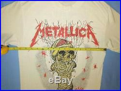 Vintage 1989 METALLICA Justice/One/Landmine Concert Tour T-Shirt M Pushead Art