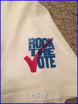 Vintage 1990 Rock The Vote Censorship Is Unamerican T Shirt Rap Tee Sz XL