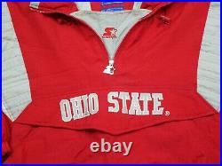 Vintage 1990's Ohio State Buckeyes Starter Jacket (L) OSU Puffer Coat Pullover