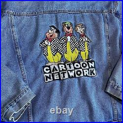 Vintage 1990s Cartoon Network Hanna Barbera Embroidered Denim Jacket