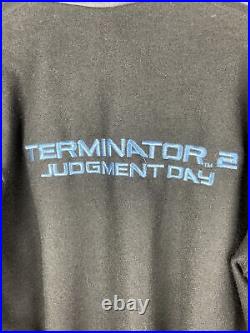 Vintage 1990s Original Terminator 2 Judgement Day Crew Varsity Jacket Men Small