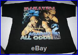 Vintage 1990s Tupac Against All Odds T-Shirt Sz XL 90s Hip Hop Rap Tee 2PAC RARE