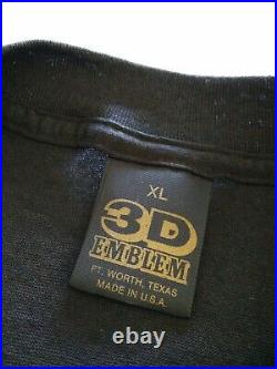 Vintage 1991 3D Emblem Girls N Guns T Shirt Just Brass Vtg 90s Biker Harley