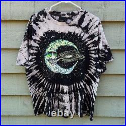 Vintage 1991 Touch Of Gold Jerry Jaspar Tie Dye Smoking Moon Graphic Tee