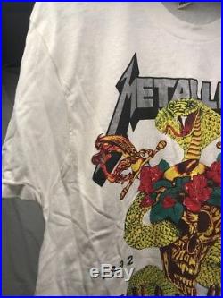 Vintage 1992 Metallica Gun N Roses Concert T Shirt Size Xl