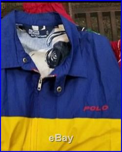 Vintage 1992 polo ralph lauren xxl cycle jacket hitech polo sport rare