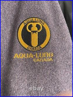Vintage 1993 Aqua Lung Divers 50th Anniversary Leather Varsity Jacket