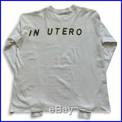 Vintage 1993 Nirvana'IN UTERO' Long Sleeve T-Shirt White