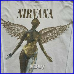 Vintage 1993 Nirvana'IN UTERO' Long Sleeve T-Shirt White