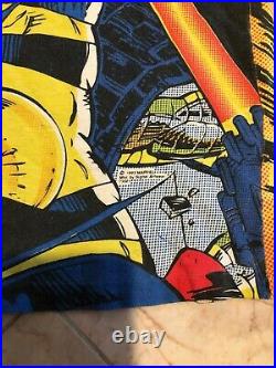 Vintage 1993 X Men Cyclops Wolverine 90s Marvel Promo Over Print T Shirt Medium
