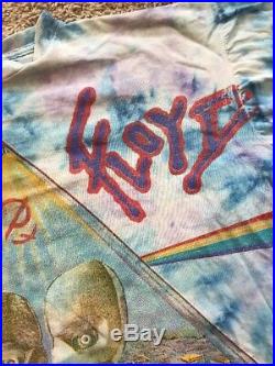 Vintage 1994 Pink Floyd Division Bell Tour Shirt Size XL Tie Dye 90s T