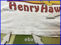 Vintage 1994 Warner Bros Foghorn Leghorn & Henry Hawk T-Shirt XL Big Graphic