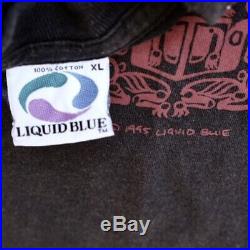 Vintage 1995 Liquid Blue Grizzly Bear All Over Print XL T-Shirt