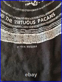 Vintage 1996 NIRVANA Vestibule Circles of Hell Sub Pop Black T-Shirt XL XXL