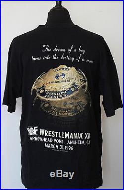 Vintage 1996 SHAWN MICHALES wrestlemania WRESTLING T SHIRT xx-large WWF WWE WCW