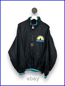 Vintage 1997 NHL San Jose All Star Game Starter 1/2 Windbreaker Jacket Size 2XL