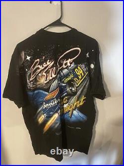 Vintage 1998 Bill Elliott Double Sided Racing T Shirt Size XL