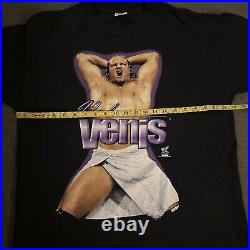 Vintage 1998 WWF Val Venis Hello Ladies T Shirt RARE WWE Attitude Era Wrestling