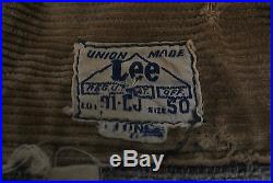 Vintage 30’s LEE House Mark Indigo Denim Chore Engineer Jacket Long L sz 50L