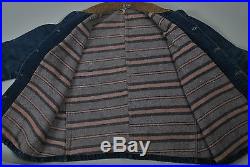 Vintage 30's LEE House Mark Indigo Denim Chore Engineer Jacket Long L sz 50L