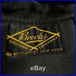 Vintage 30s Brooks Wool Long Overcoat Coat Mens 40 by The Clothing Vault