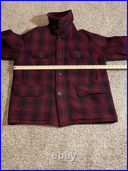 Vintage 40's Duxbak Mackinaw Jacket Mens 44 Wool Weatherproof Hunting Workwear