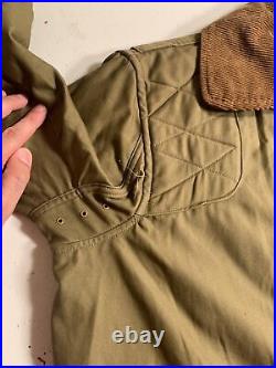 Vintage 40s 50s American Outfitters USA Duck Canvas Hunting Jacket Field S/M