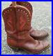 Vintage 40s 50s Peewee Cowboy Boots inlay Cut Out Cloth Pull Size Men’s 9.5 D