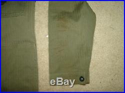 Vintage 40s WWII USMC US MARINE CORPS P44 HBT Herringbone Trousers jacket
