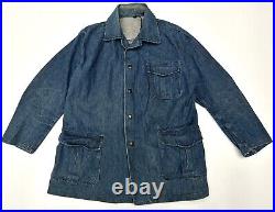 Vintage 50's-60's Lybro of Liverpool Denim Chore Jacket Size L Pre-Nigel Cabourn