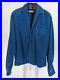 Vintage 50s 60 Pre-Shrunk Corduroy Deep Blue Shirt Jacket 15.5 M NYC Fifth Ave