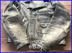 Vintage 50s 60s Buco Horsehide Motorcycle Club Jacket Harley Patch J 24 RARE