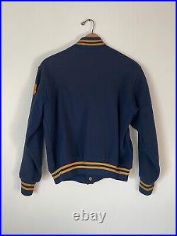 Vintage 50s 60s Champion Running Man Wool School Varsity Jacket Made in USA