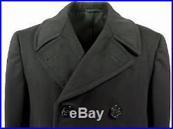 Vintage 50s 8 Button Pea coat Mens 42 Naval Clothing Depot Peacoat Korea War Era