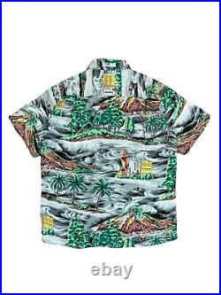 Vintage 50s Aloha Shirts Hawaiian Rayon Shirt Sz Small Rockabilly